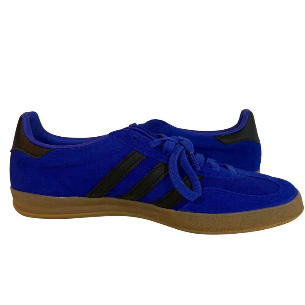 Adidas Gazelle Mens Royal Blue Black Gum Suede Low Top Sneakers Trainers 11 NEW - Picture 9 of 9
